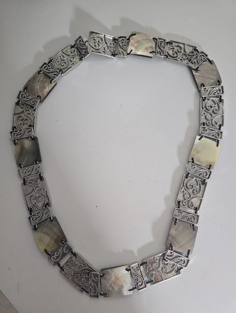 Vintage Abalone Western-style belt